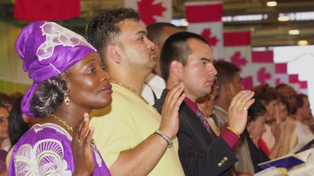 A decreasing number of immigrants are wanting to become Canadian citizens.
